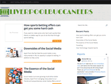 Tablet Screenshot of liverpoolbuccaneers.co.uk